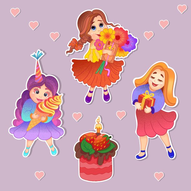 一组stikers图片下载