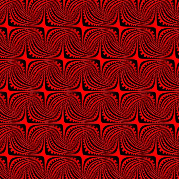 红、黑波形分形块图片下载