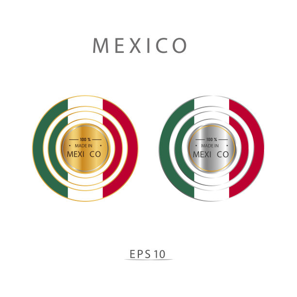 墨西哥制造的标签、印章、徽章或标志用图片下载