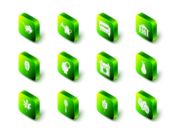 设置浇水罐言语泡泡与文字秋天图片下载