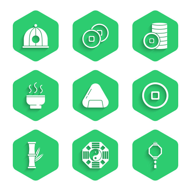 集寿司阴阳中国纸灯笼元图片下载