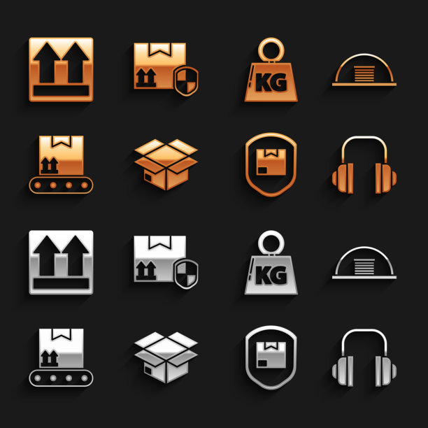 机库装纸箱耳机图片下载