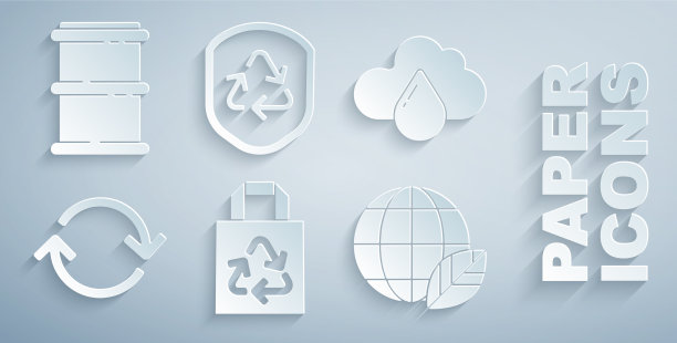 集纸袋与回收云雨刷新图片下载