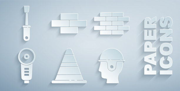设置交通锥砖角磨床工人图片下载