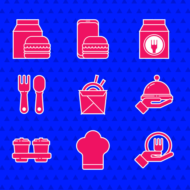 网上设置亚洲面条和筷子厨师帽图片下载