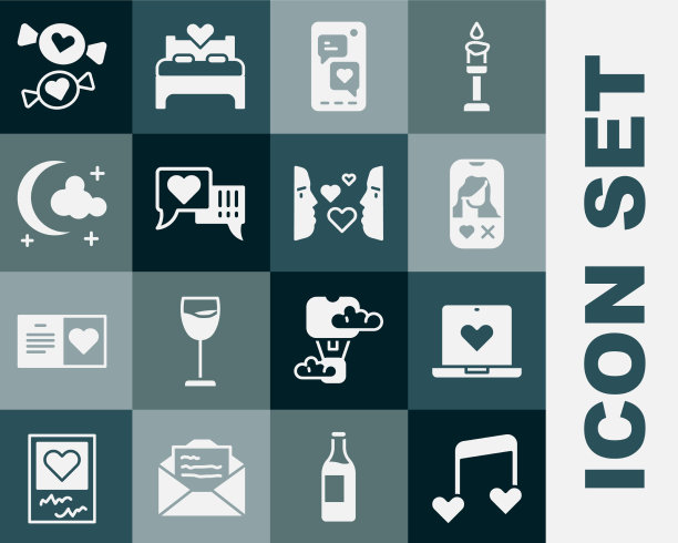 用心形约会应用设定音乐音调图片下载