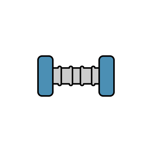 重量线插图彩色图标。符号和符号可以用于网页，徽标，移动应用程序，UI, UX图片下载