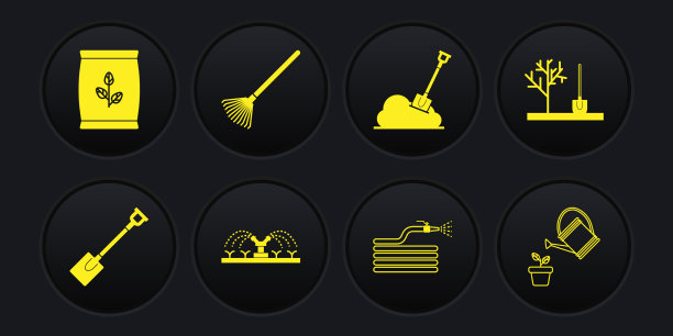 置园铲地植树图片下载