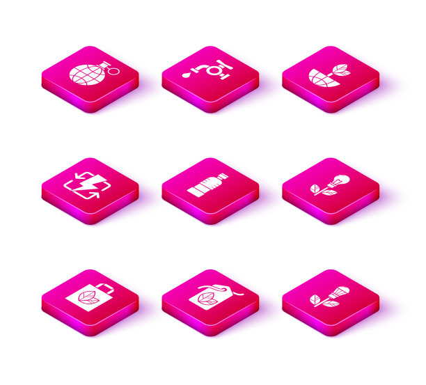 纸购物袋与回收标签树叶图片下载