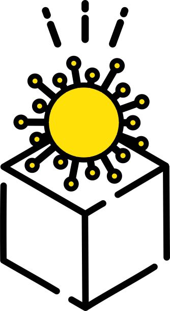 病毒细菌细菌实验室医院医疗可爱图标黄色/插图素材(矢量插图)图片下载