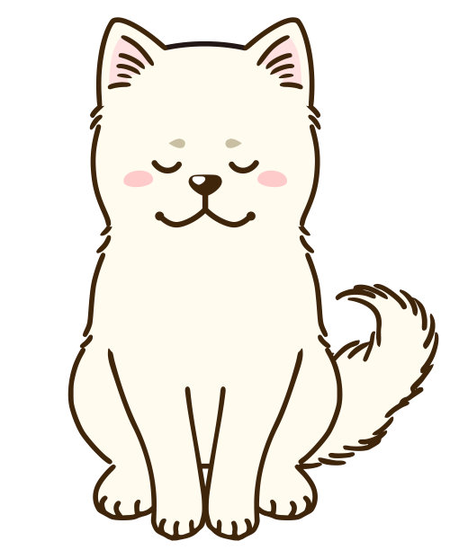 秋田犬问候(白色毛色)图片下载