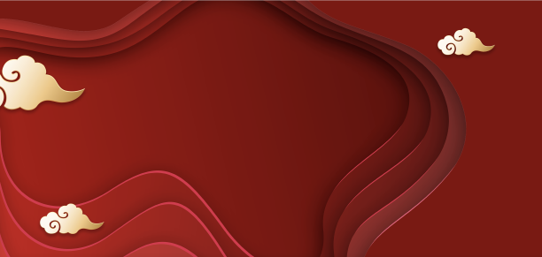 过年喜庆红色剪纸风背景素材图片