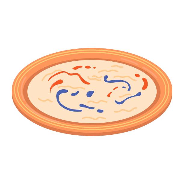 手绘插画食物汤盘子卡通图片下载