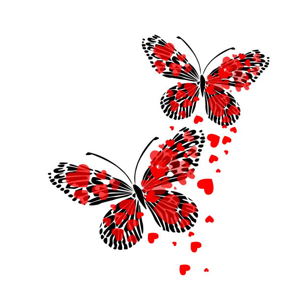 矢量背景图片蝴蝶翅膀昆虫图片下载