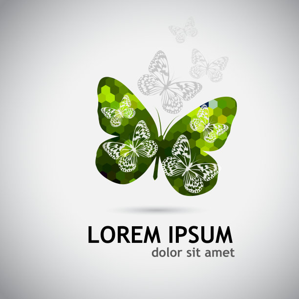 矢量背景图片蝴蝶翅膀昆虫图片下载