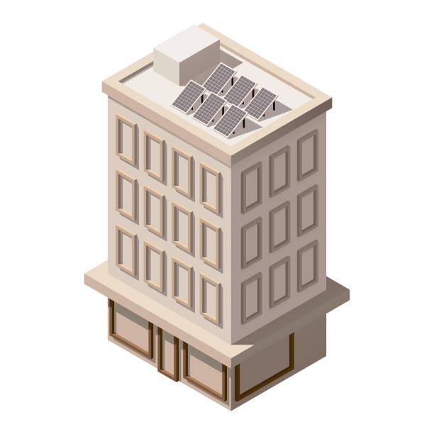 城市建筑结构商场大厦卡通图片下载