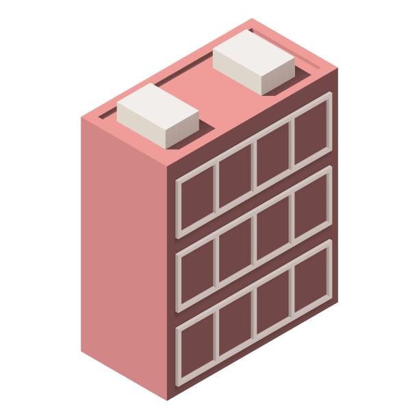 城市建筑楼房小区房卡通图片下载