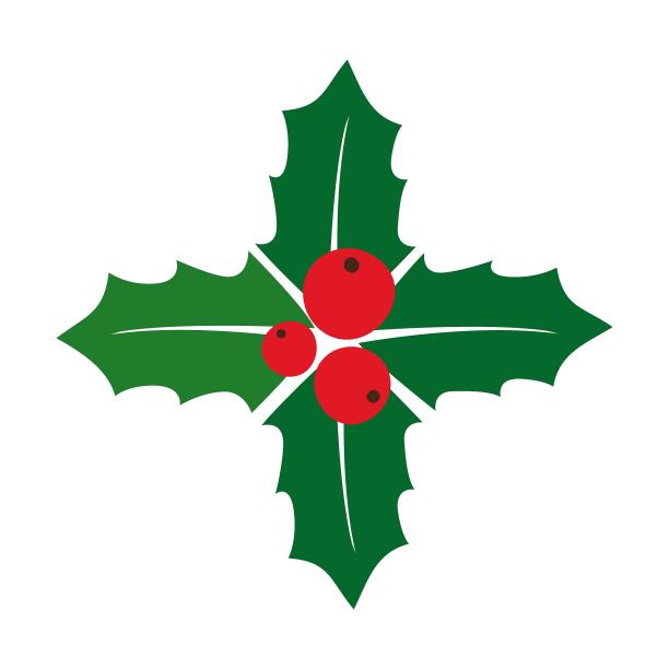 圣诞节绿色植物绿植装饰扁平图片下载