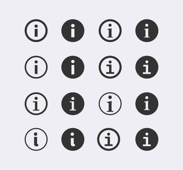 信息线图标集。公共导航，服务台图片下载