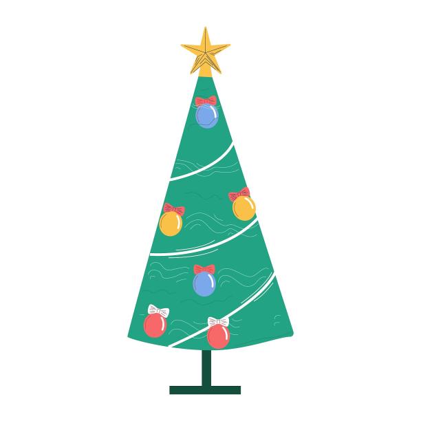 圣诞节圣诞树摆件卡通素材图片