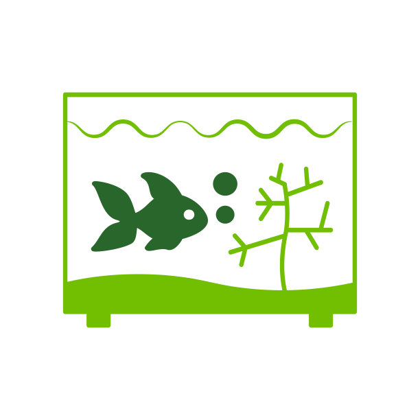 插图矢量图形的水族馆图标模板图片下载