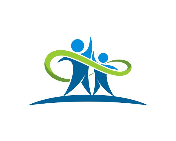 两个健康的人，里面有无限的符号图片下载