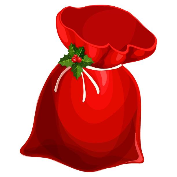 圣诞节红色礼袋福袋图片下载