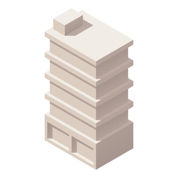 城市建筑小区房楼房卡通图片下载