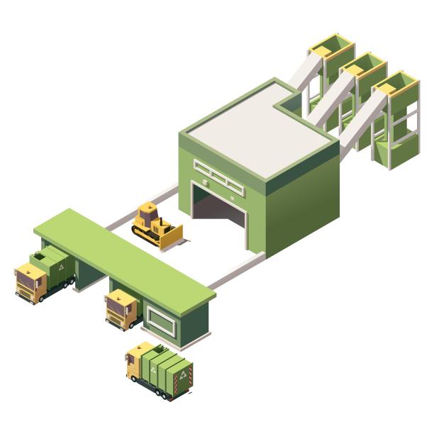 工厂仓库出货作业设备卡通图片下载
