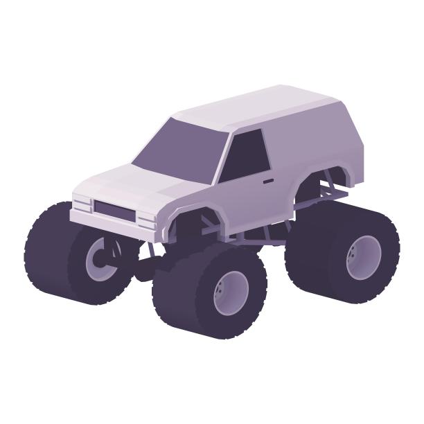 手绘立体车赛车竞技车卡通图片下载