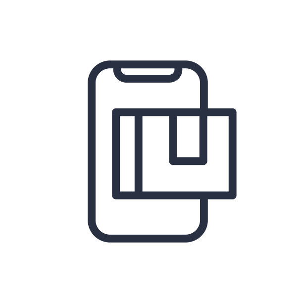 在线交付手机概念图标。快速响应快递包裹运输上的移动。在线订单跟踪。图片下载