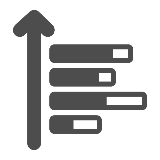 向上增长的折线图矢量图标，适用于移动概念和网页设计图片下载