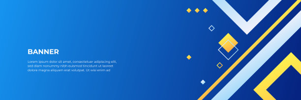 抽象的蓝色旗帜设计与蓝色几何背景。矢量插图壁纸，旗帜，背景，卡片，书插图，着陆页图片下载