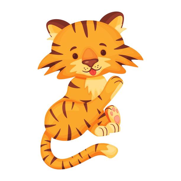 老虎虎年动物可爱图片下载