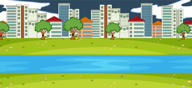 水景和城市景观图片下载