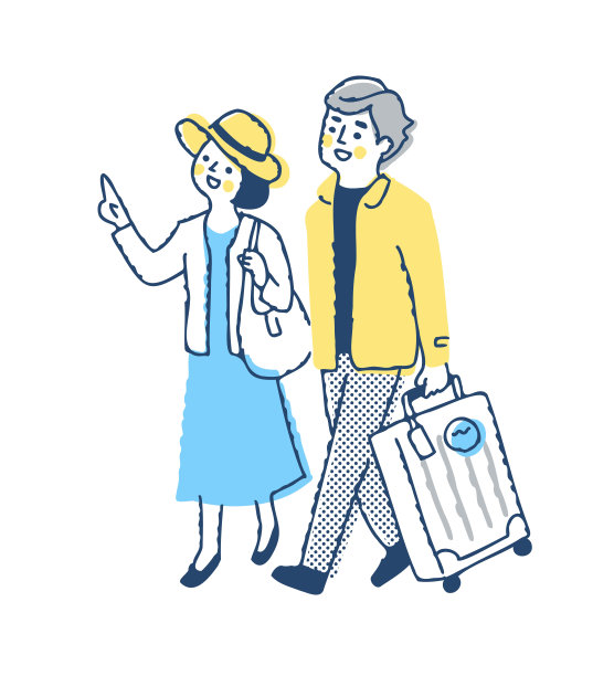 散步享受旅行的夫妇图片下载