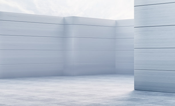 3D渲染混凝土建筑背景图片下载