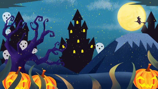 原创插画万圣节南瓜图片下载