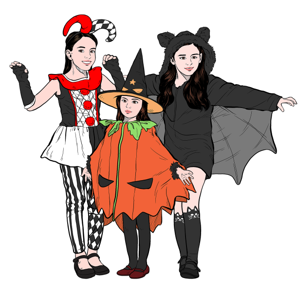 万圣节装扮的儿童图片下载