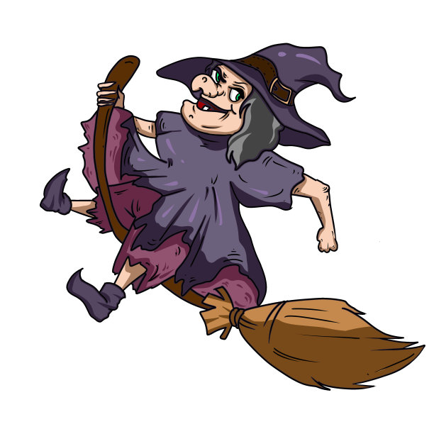 万圣节老女巫元素图片下载