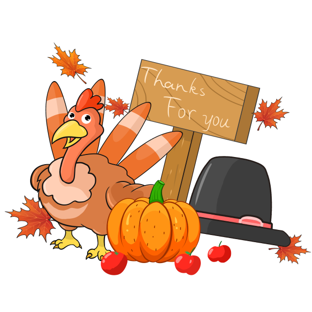 感恩节节日元素场景图片下载