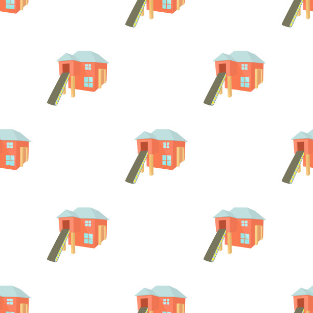 锯木厂建筑模式无缝图片下载