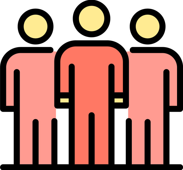 活动团队图标颜色轮廓图片下载