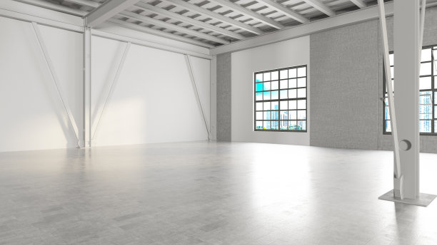 空的白色仓库图片下载