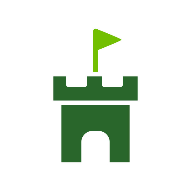 城堡图标矢量设计模板图片下载