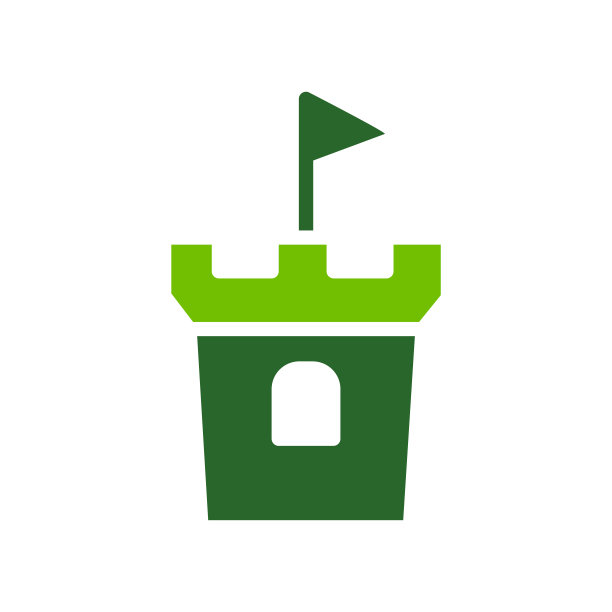 城堡图标矢量设计模板图片下载