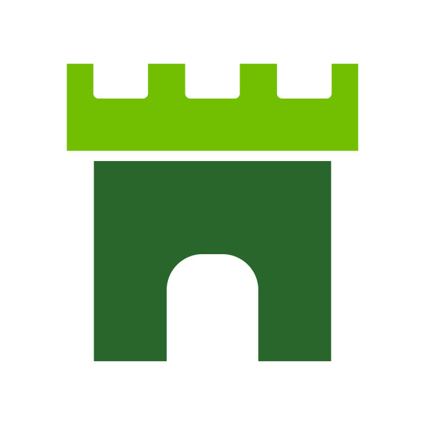 城堡图标矢量设计模板图片下载