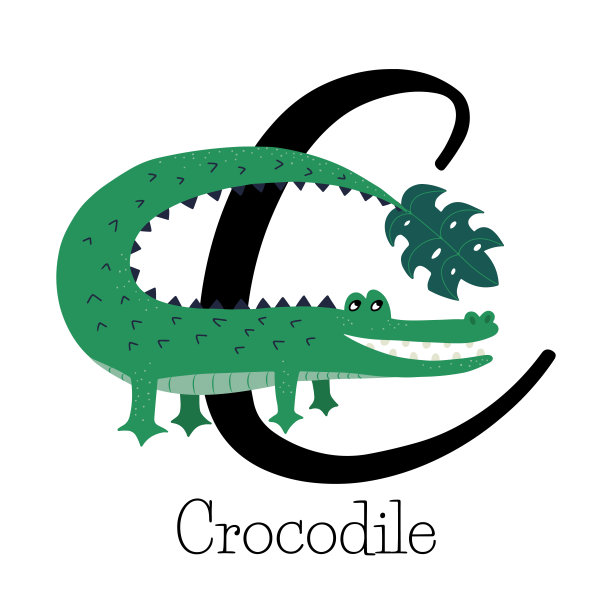 涂鸦鳄鱼图片下载