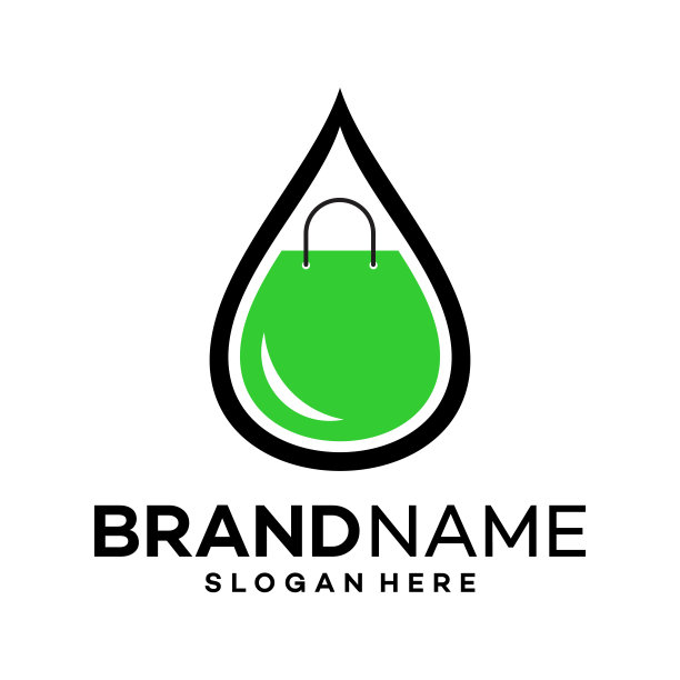 袋水图标标志设计模板插图矢量图片下载