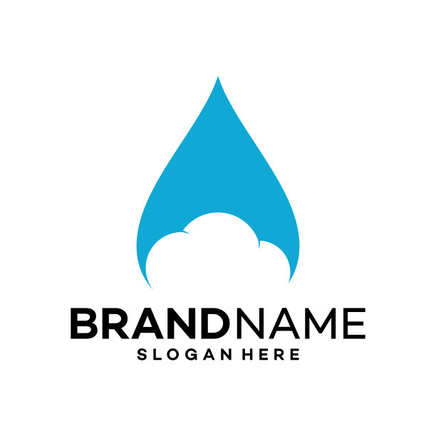 水云图标标志设计模板插图矢量图片下载